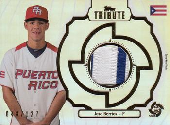 2013 Topps Tribute WBC - Prime Patches #WPP-JB Jose Berrios Front