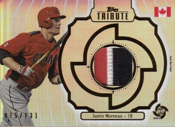 2013 Topps Tribute WBC - Prime Patches #WPP-JM Justin Morneau Front
