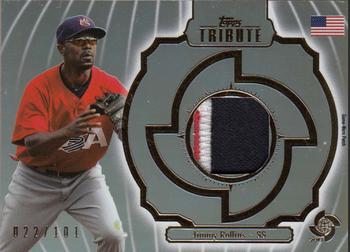 2013 Topps Tribute WBC - Prime Patches #WPP-JRO Jimmy Rollins Front