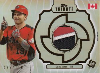 2013 Topps Tribute WBC - Prime Patches #WPP-JV Joey Votto Front
