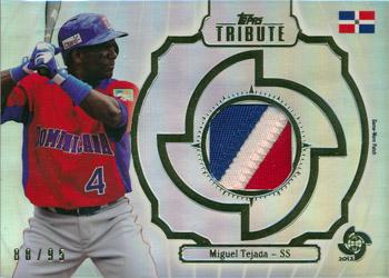 2013 Topps Tribute WBC - Prime Patches #WPP-MT Miguel Tejada Front