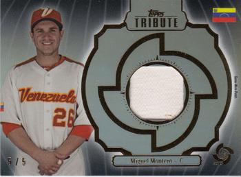 2013 Topps Tribute WBC - Prime Patches Black #WPP-MM Miguel Montero Front