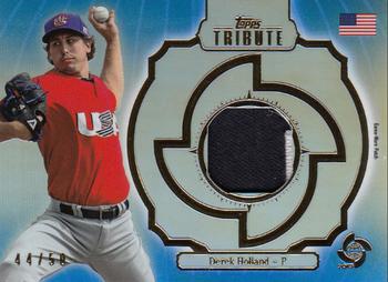 2013 Topps Tribute WBC - Prime Patches Blue #WPP-DH Derek Holland Front