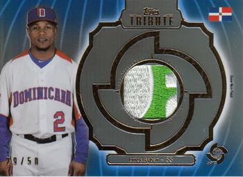 2013 Topps Tribute WBC - Prime Patches Blue #WPP-EAY Erick Aybar Front