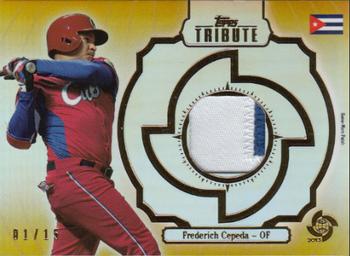 2013 Topps Tribute WBC - Prime Patches Gold #WPP-FC Frederich Cepeda Front