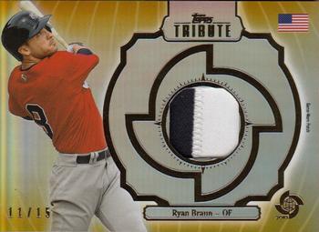 2013 Topps Tribute WBC - Prime Patches Gold #WPP-RB Ryan Braun Front