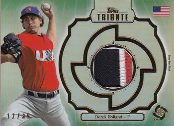 2013 Topps Tribute WBC - Prime Patches Green #WPP-DH Derek Holland Front