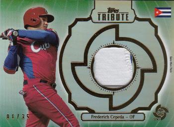 2013 Topps Tribute WBC - Prime Patches Green #WPP-FC Frederich Cepeda Front