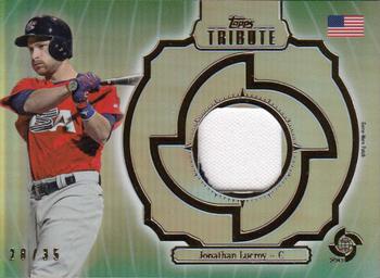 2013 Topps Tribute WBC - Prime Patches Green #WPP-JL Jonathan Lucroy Front