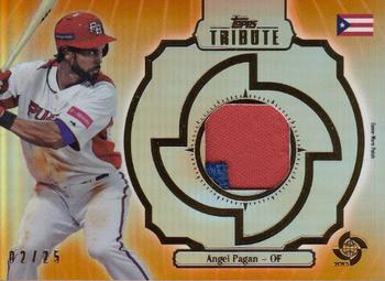2013 Topps Tribute WBC - Prime Patches Orange #WPP-AP Angel Pagan Front