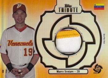 2013 Topps Tribute WBC - Prime Patches Orange #WPP-MS Marco Scutaro Front