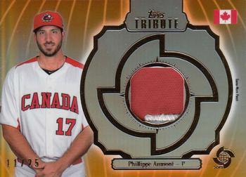 2013 Topps Tribute WBC - Prime Patches Orange #WPP-PA Phillippe Aumont Front
