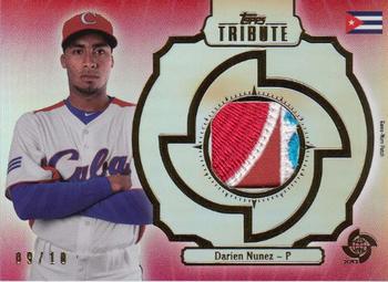 2013 Topps Tribute WBC - Prime Patches Red #WPP-DN Darien Nunez Front
