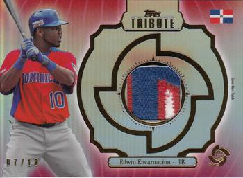 2013 Topps Tribute WBC - Prime Patches Red #WPP-EE Edwin Encarnacion Front