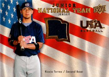 2008 Upper Deck - USA Junior National Team Jerseys #USJR-RT Riccio Torrez Front