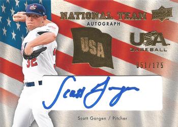 2008 Upper Deck - USA National Team Blue Autographs #USA-SG Scott Gorgen Front