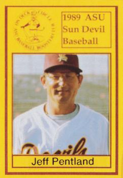 1989 Arizona State Sun Devils #NNO Jeff Pentland Front
