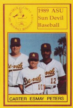 1989 Arizona State Sun Devils #NNO Kendall Carter / Tim Esmay / Rick Peters Front