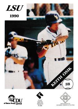 1990 LSU Tigers #5 Keith Osik Front