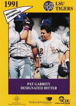 1991 LSU Tigers #4 Pat Garrity Front