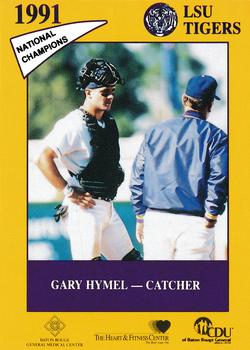 1991 LSU Tigers #7 Gary Hymel Front