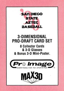 1990 MAX3D San Diego State Aztecs #NNO Logo Card Front