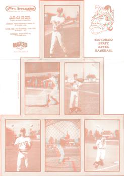 1990 MAX3D San Diego State Aztecs #NNO Poster Front