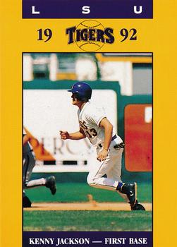 1992 LSU Tigers #13 Kenny Jackson Front