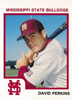 1992 Mississippi State Bulldogs #NNO David Perkins Front