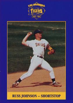 1993 LSU Tigers #3 Russ Johnson Front