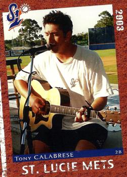 2003 Grandstand St. Lucie Mets #NNO Tony Calabrese Front