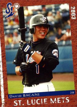 2003 Grandstand St. Lucie Mets Update #1 David Bacani Front