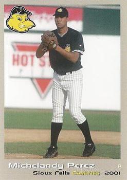 2001 Grandstand Sioux Falls Canaries #23 Michelandy Perez Front