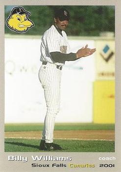 2001 Grandstand Sioux Falls Canaries #25 Billy Williams Front