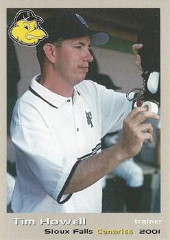 2001 Grandstand Sioux Falls Canaries #26 Tim Howell Front