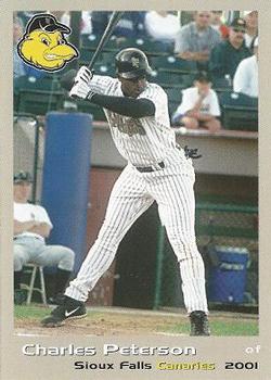 2001 Grandstand Sioux Falls Canaries #4 Charles Peterson Front