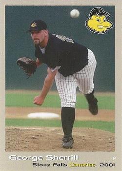 2001 Grandstand Sioux Falls Canaries #8 George Sherrill Front