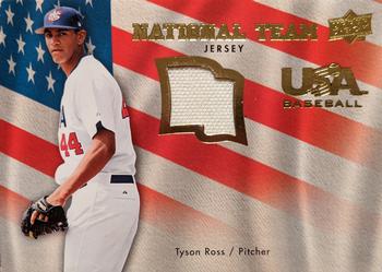 2008 Upper Deck - USA National Team Jersey Patches #USA-TR Tyson Ross Front