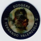 1983 7-Eleven Super Star Sports Coins #8 Fernando Valenzuela Front
