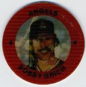 1983 7-Eleven Super Star Sports Coins #11 Bobby Grich Front