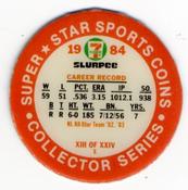 1984 7-Eleven Super Star Sports Coins: Central Region #XIII E Mario Soto Back