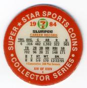 1984 7-Eleven Super Star Sports Coins: Central Region #XIV E Lonnie Smith Back