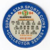 1984 7-Eleven Super Star Sports Coins: Central Region #XVIII E Paul Molitor Back