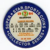 1984 7-Eleven Super Star Sports Coins: Central Region #XX E Fergie Jenkins Back