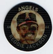 1985 7-Eleven Super Star Sports Coins: Central Region #XII PJ Reggie Jackson Front