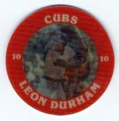 1987 7-Eleven Super Star Sports Coins: Chicago Region #VI WS Leon Durham Front