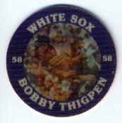 1987 7-Eleven Super Star Sports Coins: Chicago Region #XIII WS Bobby Thigpen Front