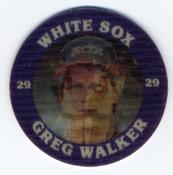 1987 7-Eleven Super Star Sports Coins: Chicago Region #XV WS Greg Walker Front