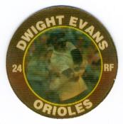 1991 Score 7-Eleven Superstar Action Coins: Atlantic Region #2 HS Dwight Evans Front