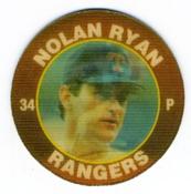 1991 Score 7-Eleven Superstar Action Coins: Atlantic Region #14 HS Nolan Ryan Front